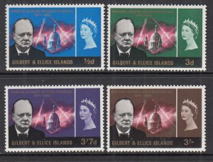 Gilbert and Ellice 106-109 Churchill MNH VF