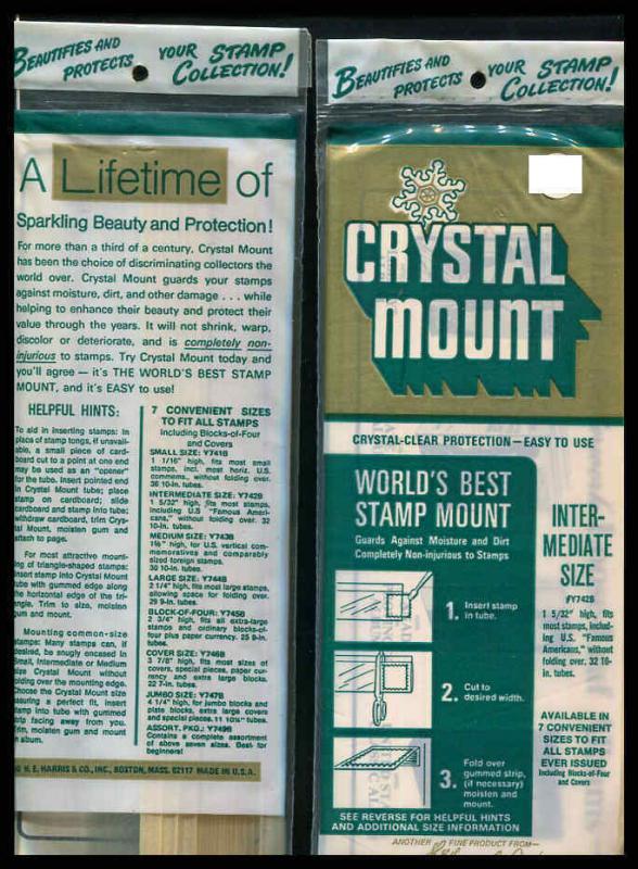 CRYSTAL MOUNTS 2 Packages Intermediate Size New Sealed