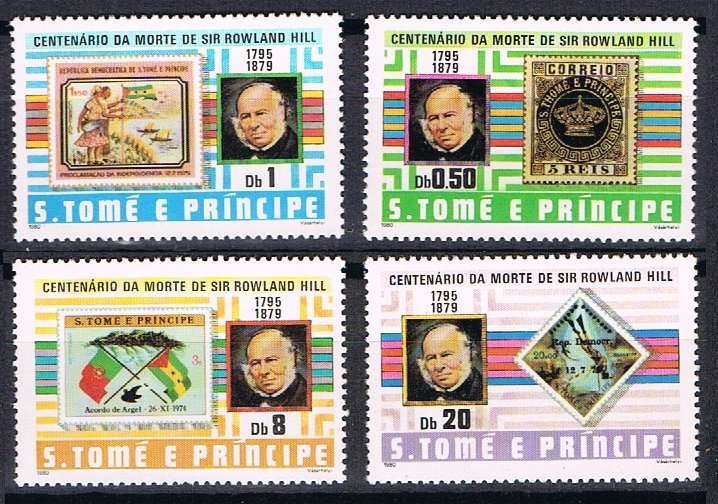 1980 Sao Tome and Principe 641-644 100 years of Rowland Hill 11,00 €