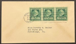 JOHN J AUDUBON #874 FEB 16 1940 PORTLAND ME FIRST DAY COVER (FDC) BX5