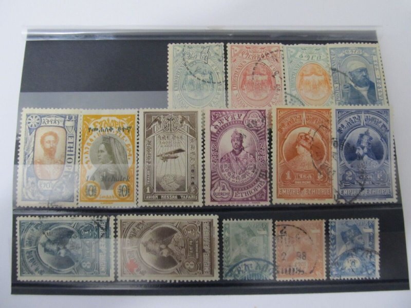 ETHIOPIA Abyssinia Mixed Stamps MH* and used 20893-