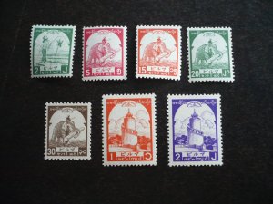 Stamps - Burma - Scott# 2N42,2N44,2N46,2N50 - Mint Hinged Part Set of 7 Stamps