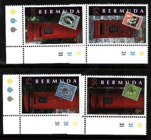 Bermuda-Sc#783-6- id9-unused NH set-Stamp on Stamp-Mail boxes-1999-