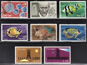 Israel Scott 229-36 F to VF mint & used.