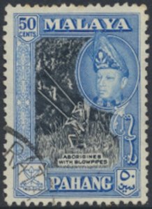 Pahang  Malaya  SC#  79a Used perf 12½  see details & scans