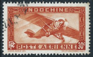 Indo-China, Sc #C8, 30c Used