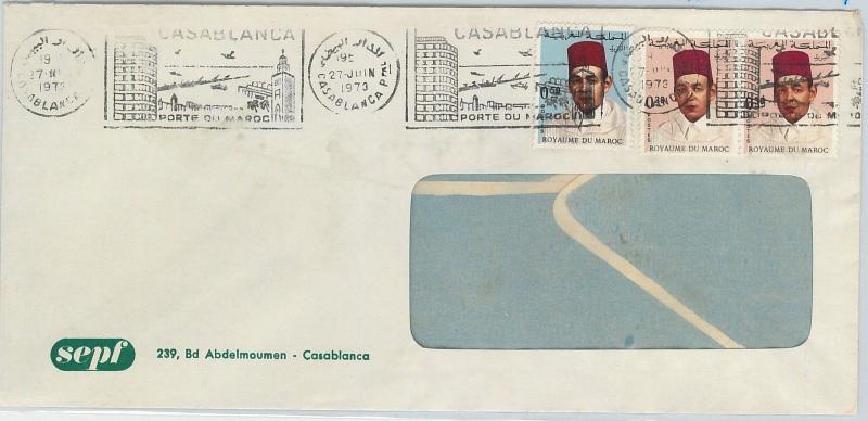 61184 - MOROCCO -  Postal History  - COVER  1973 nice CASABLANCA postmark