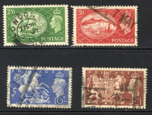 Great Britain 286-289 U 1951