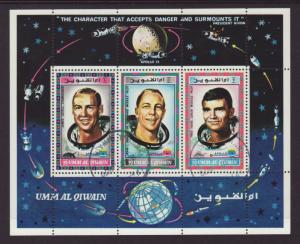 Umm Al Qiwain MI 42a Space Souvenir Sheet CTO NH VF