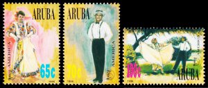 Aruba Scott 134-136 (1996) Mint NH VF Complete Set, CV $7.50 W