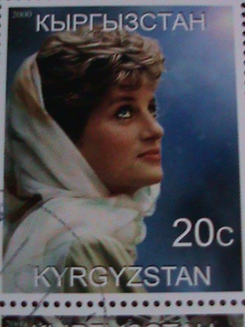 KYRGYZSTAN 2000-IN MEMORIAL OF PEOPLE'S QUEEN-LADY DIANA-CTO-S/S VERY FINE