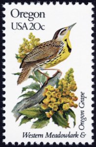 U.S. #1989A 20c MNH (State Birds & Flowers - Oregon)