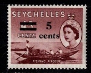 Seychelles - #193 Fishing Canoe Surcharged - MNH