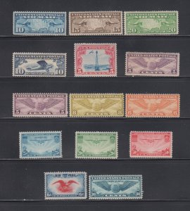 US, C7-C9, C10, C11, C12, C16-17, C19, C20, C21, C22, C23, C24, MNH, VF, AIRMAIL