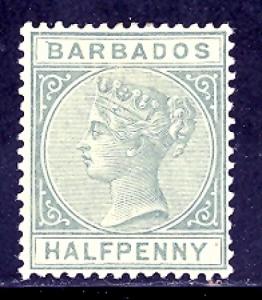 Barbados 60 mint hinged SCV $ 22.50 (RS)