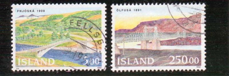 Iceland  Scott#  754-5  Used  