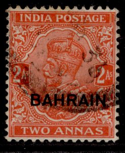 BAHRAIN GV SG17, 2a vermilion, FINE USED.