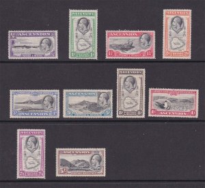 Ascension Islands 1934 KGV Sc 23-32 set MH