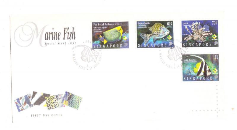 Singapore 1995 Marine Fish FDC