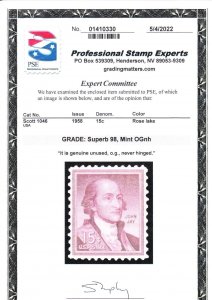 MOstamps - US #1046 Mint OG NH Graded 98 with PSE cert - Lot # MO-3671 SMQ $110