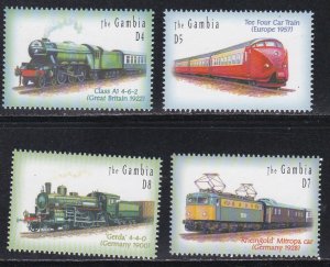 Gambia # 2684-2687, Locomotives, NH, 1/2 Cat.