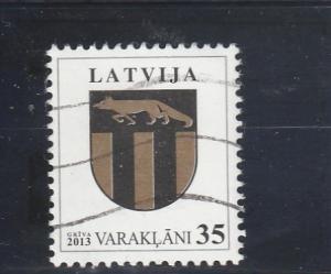 Latvia  Scott#  824  Used  (2013 Varaklani Arms)