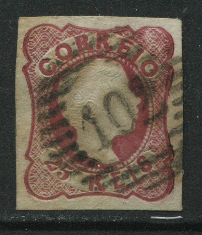 Portugal 1858 25 reis red used