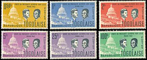 Togo 432-437, MNH, Presidential Visit to the United States