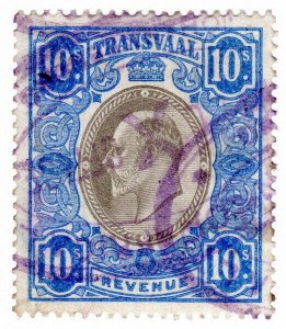 (I.B) Transvaal Revenue : Duty Stamp 10/-