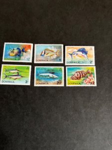 Stamps Dominica Scott #421-6 never hinged