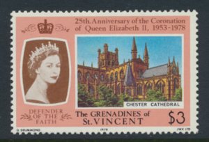 Grenadines of St Vincent Sc# 156 MNH  Cathedrals Coronation see details