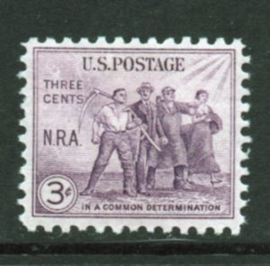 Scott#  732  unused Hinged  OG