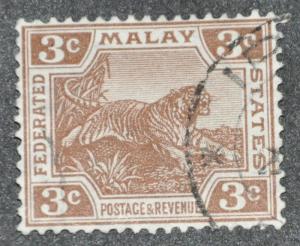 DYNAMITE Stamps: Federated Malay States Scott #55  USED