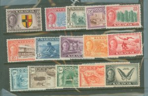 Sarawak #180-94 Unused Single (Complete Set)