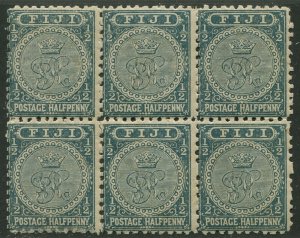 FIJI #53 MINT BLOCK OF 6