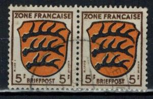 Germany - Allied Occupation - French Zone - Scott 4N3 Pair