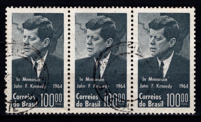 Brazil 1964 President Kennedy Commemoration Block [Used]