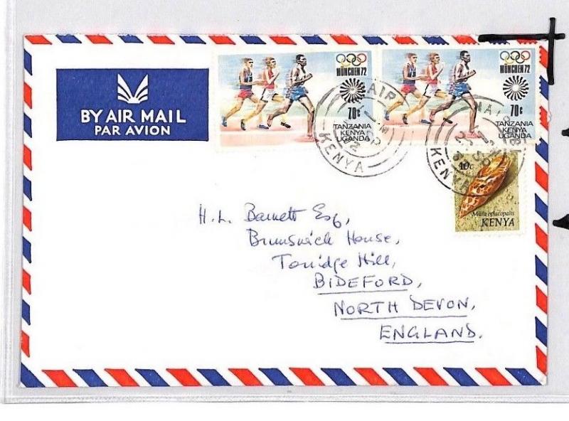 CE177 Kenya *NAIROBI* 1972 KUT Stamp Air Mail Cover