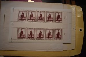 SAAR 256  MNH  COMPLETE SET IN SHEETS OF 10 WITH GUTERS