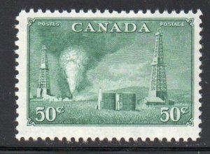 Canada Sc 294 1950 50 c Oil Well stamp mint