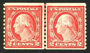 U.S. #453 MINT LINE PAIR OG LH