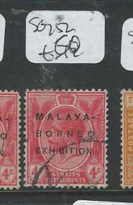 MALAYA STRAITS SETTLEMENTS (P2907B) MBE 4C   SG 252  VFU