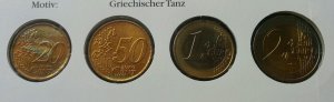 Greece Euro Coin 2002 Currency Money FDC (coin cover)  希腊欧元邮币封
