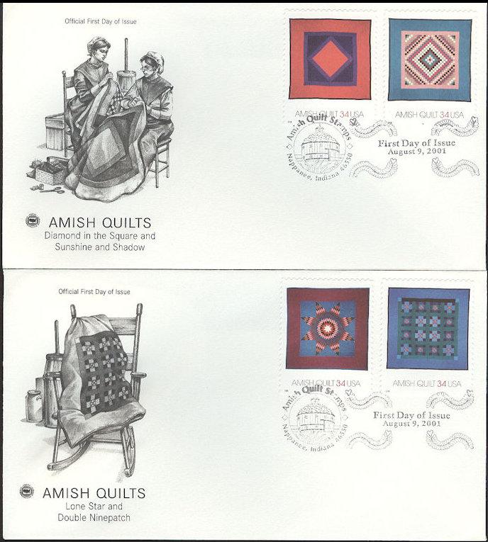 #3524-27 Amish Quilts PCS FDC Set