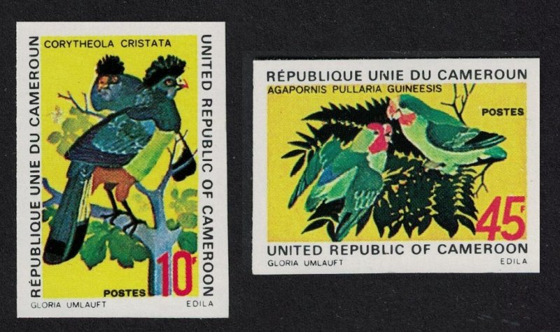 Cameroun Turacos Lovebirds Birds 2v imperf 1972 MNH SG#663-664 MI#715-716