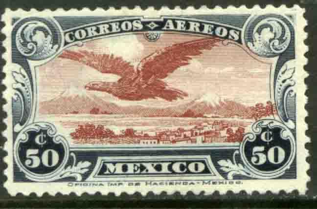 MEXICO C1, THE FIRST Air Mail SINGLE. MINT, NH. VF.