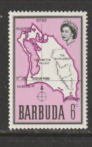 1968 Antigua-Barbuda - Sc 18 - MNH VF - 1 single - Map