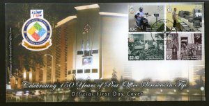 Fiji 2021 150 Years of Postal Services 4v FDC # 164