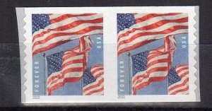 US Scott  5657  2022 Flag Coil Pair - APU - From Coil of 100 - MNH