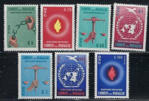 Paraguay 565-68;C269-71 MNH 1960 Human Rights (fe9413)